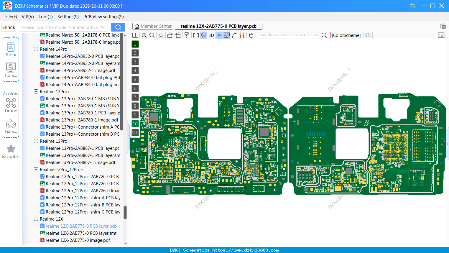 Realme 12X-2AB775-0 PCB Layer